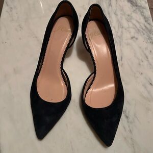 J Crew suede heels